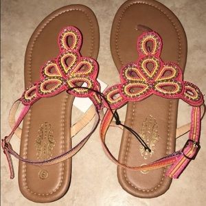 Yellow & Pink summer sandals